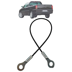 Cabo De Aço Tampa Caçamba Traseira Saveiro Quadrada 1983 Até 1997