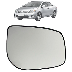 Lente Espelho Retrovisor Com Base Toyota Corolla 2009 Até 2014 Original