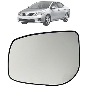 Lente Espelho Retrovisor Com Base Toyota Corolla 2009 Até 2014 Original