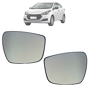 Par Lente Espelho Retrovisor Base HB20 2013 Até 2019 Original