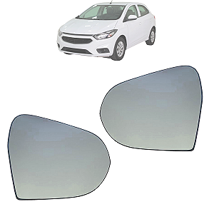 Par Lente Espelho Retrovisor Com Base Onix 2013 Até 2019 Original