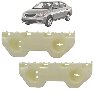 Kit 02 Guia Suporte Parachoque Versa 2011 Até 2014 Dianteiro