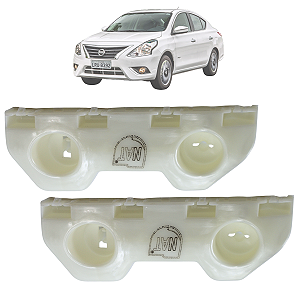 Kit 02 Guia Suporte Parachoque Versa 2011 Até 2014 Dianteiro