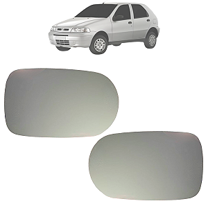 Par Lente Do Espelho Retrovisor Com Base Palio 2001 Até 2003 Original