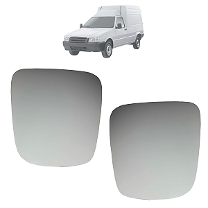 Par Lente Espelho Retrovisor Base Fiorino 2011 Até 2013 Original