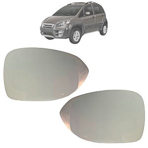 Par Lente Espelho Retrovisor Base Idea 2011 Até 2016 Original