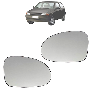 Par Lente Do Espelho Retrovisor Base Gol G2 1995 Até 1999 Original