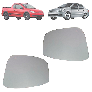 Par Lente Retrovisor Com Base Gol Voyage 2009 Até 2011 Saveiro 2010 2011 Original