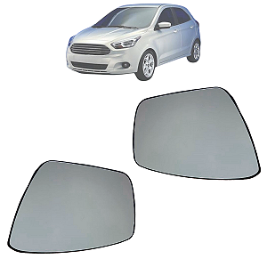 Par Lente Espelho Retrovisor Base Ford Ka 2014 2015
