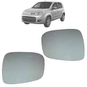 Par Lente Espelho Retrovisor Com Base Uno Vivace 2010
