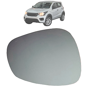 Lente Espelho Retrovisor Com Base Fiat Mobi 2015 Até 2023