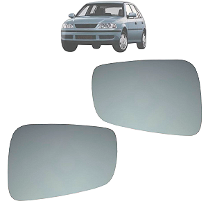 Par Lente Espelho Retrovisor Com Base Gol G3 1999 Até 2003