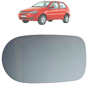 Lente Espelho Retrovisor Com Base Palio 2001 Até 2010