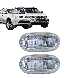 Par Lanterna Lateral Cristal com LED Cristal L200 Triton Pajero Tr4 Pajero Dakar Outdoor Sport 2007 2008 2009 2010 2011 2012 2013 2014 2015