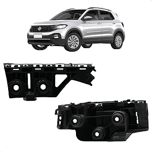 Par Guia Parachoque Traseiro T-Cross 2019 Até 2022 Direito