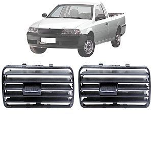 Kit 02 Difusor De Ar Gol Parati Saveiro G3 1999 Até 2005 Grafíte