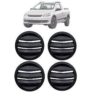 Kit 02 Difusor De Ar Gol Parati Saveiro G3 1999 Até 2005 G4 2006 Até 2014 Preto
