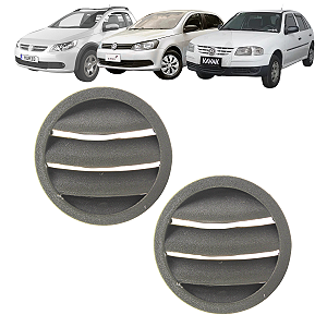 Par Difusor De Ar Gol Parati Saveiro G3 1999 Até 2005 G4 2006 Até 2014 Cinza