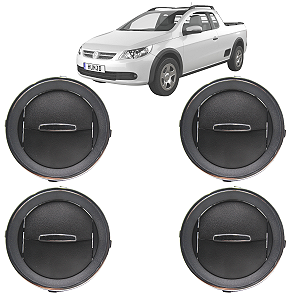 04 Difusor De Ar Gol Voyage Saveiro G4 2006 Até 2014 G5 2008 Até 2012 G6 2013 Até 2016 Cromado