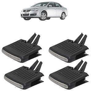 Kit 04 Botão Difusor De Ar Jetta 2007 Até 2010 Adaptável Fox CrossFox 2010 Até 2014