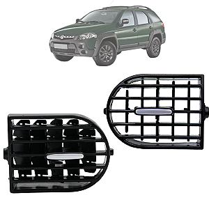 Kit 02 Difusor De Ar Palio ADV 2013 Até 2020 Siena EL 2013 Até 2016 Strada 2013 Até 2020  Lateral