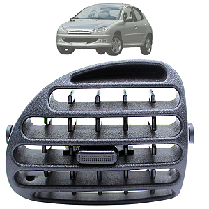 Difusor De Ar Painel Peugeot 206 2001 Até 2010 Lateral Direito