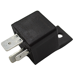 Rele Auxiliar 4 Terminais 12v 70 Amperes Com Suporte Preto
