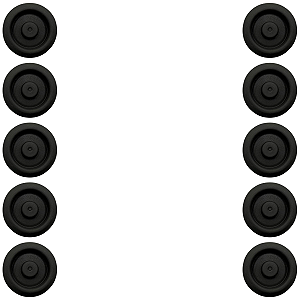 10 Tampão Do Assoalho Linha VW Gol Voyage Saveiro 2009 Até 2017 Fox 2004 Até 2015