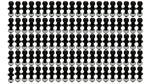 Kit 100 Parafusos M6 Esférico Com Porca Capô Amortecedor Porta Malas Universal