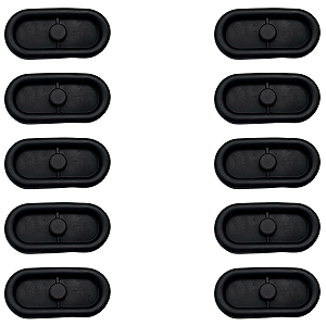 Kit 10 Tampões Oval Assoalho Gol Voyage Polo Polo Sedan Saveiro