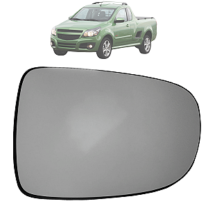 Lente + Base Espelho Retrovisor Corsa 2002 Até 2012 Montana 2003 Até 2010