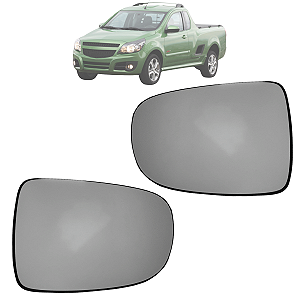 Par Lente + Base Espelho Retrovisor Corsa 2002 Até 2012 Montana 2003 Até 2010