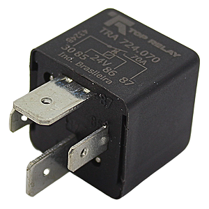 Relé Automotivo Auxiliar 24V 4 Terminais 70A Sem Suporte