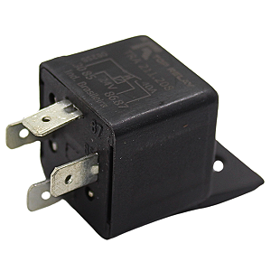 Relé Auxiliar 24V 4 Terminais 40A Com Suporte Caminhões