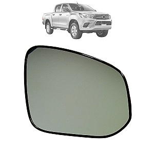Lente Espelho Retrovisor Com Base Toyota Hilux 2016 Até 2023