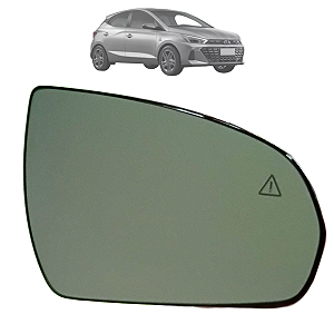 Lente Espelho Retrovisor Com Sensor HB20 2023 2024 Original