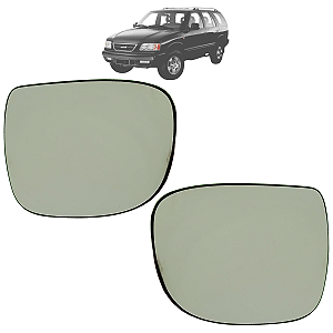 Par Lente Espelho Retrovisor Base GM Blazer S10 1993 Até 2011