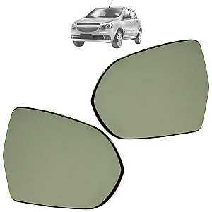 Par Lente Espelho Retrovisor Base GM Agile 2010 Até 2015 Orignal