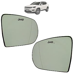 Par Lente Espelho Retrovisor Compass 2017 Até 2024 Original