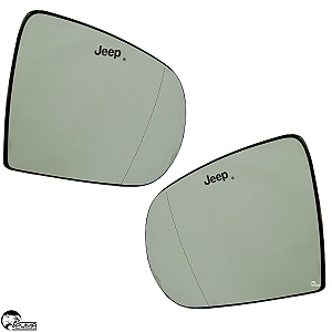 Par Lente Espelho Retrovisor Compass 2017 Até 2024 Original