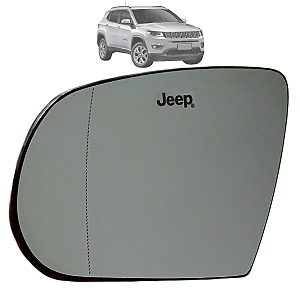 Lente Espelho Do Retrovisor Compass Com Ponto Cego 2017 Até 2024 Original
