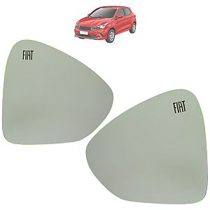 Par Lente Espelho Retrovisor Base Argo Gravado 2018 Até 2022 Original