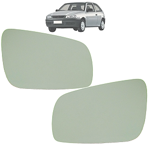 Kit 02 Lente Espelho Retrovisor Base Gol G3 1999 Até 2009 Original