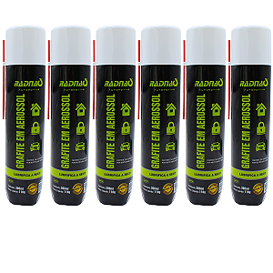 Grafite Spray Automotivo Lubrifica Canaleta Dos Vidros 1800ml