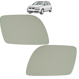 Par Lente Espelho Retrovisor Base Polo 2002 Até 2008 Original