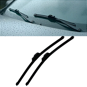 Par Limpador Palheta Silicone Universal 18 Polegadas Gancho