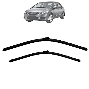 Par Limpador Palheta Dianteira Especifica Civic 2007 2008 Até 2011