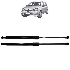 Par Amortecedor Molas A Gás Porta Malas Clio Hatch 2000 Até 2019