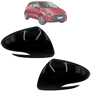Par Capa Retrovisor Hb20 2019 Até 2023 Com furo Original