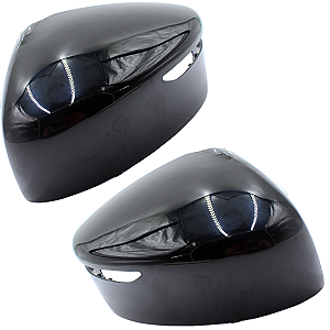 Par Capa Espelho Retrovisor Kicks 2015 Até 2022 Com Furo Original